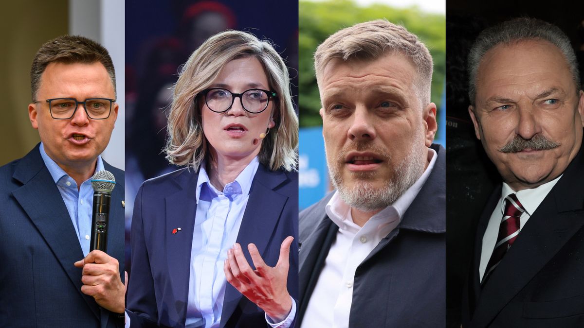PAP / Leszek Szymański, Rafał Guz, Paweł Topolski, Kasia Zaremba / Na zdjęciu: od lewej Szymon Hołownia, Magdalena Biejat, Adrian Zandberg i Marek Jakubiak