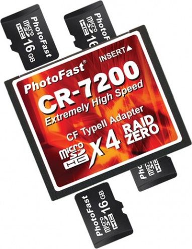 PhotoFast CR-7200 - bardzo ciekawy adapter microSD do CF