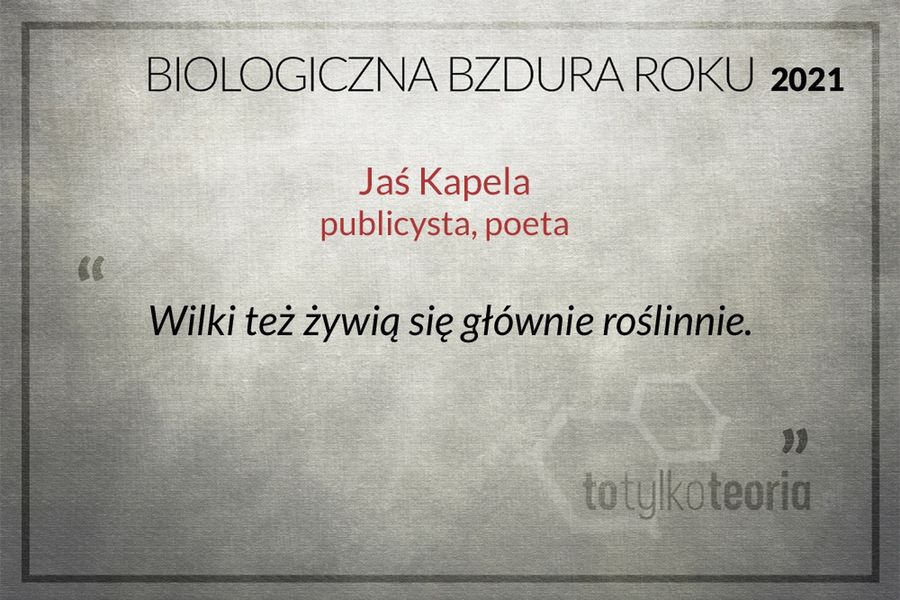 Nominacje do "Biologicznej Bzdury Roku 2021"