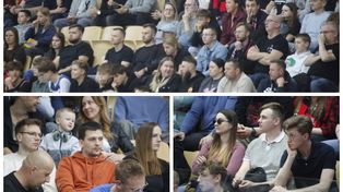 Kibice na meczu Enea Abramczyk Astoria Bydgoszcz - Kotwica Kołobrzeg. Zdjęcia z meczu nr 1 - ćwierćfinał Pekao 1 Ligi