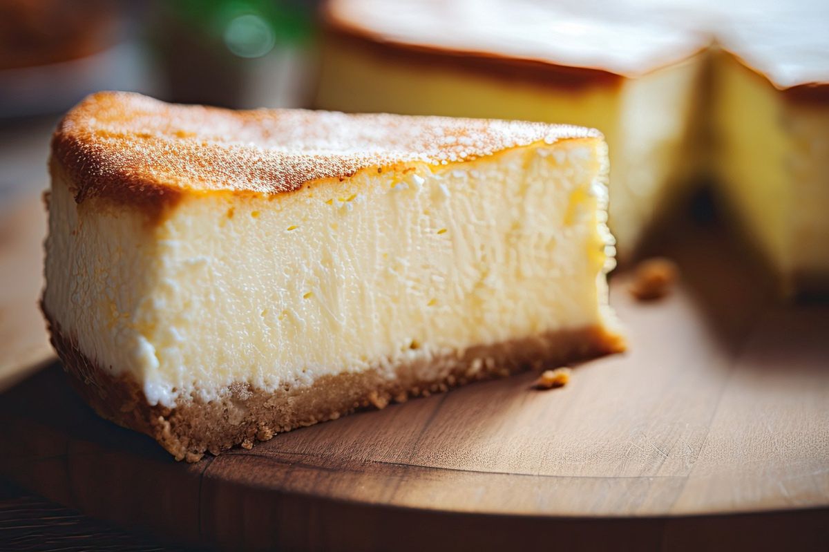 Greek yogurt transforms classic cheesecake into a fluffy delight