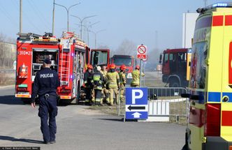 Pożar hali przy ul. Modlińskiej. "My handlujemy normalnie"