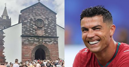 TŁUMY pod katedrą na Maderze. Myśleli, że przyszli na ślub Ronaldo i Georginy, a tam... INNA PARA. Cristiano ROZBAWIONY (FOTO)