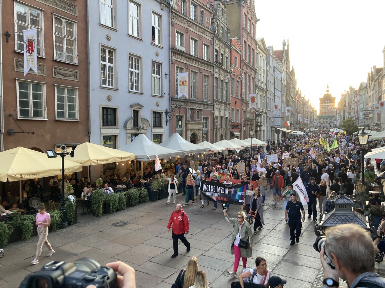 Gdańsk. Protest przeciwko "Lex TVN"