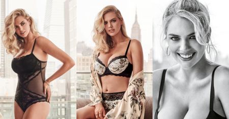 Ciężarna Kate Upton kusi w skąpej bieliźnie