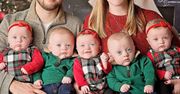 Rodzice publikują świąteczną sesję zdjęciową pięcioraczków. To trzeba zobaczyć