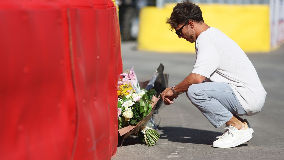 Materiały prasowe / Alpha Tauri / Na zdjęciu: Pierre Gasly w miejscu śmierci Anthoine'a Huberta