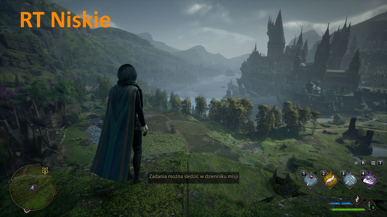 Hogwarts Legacy - RT cienie - ustawienia niskie