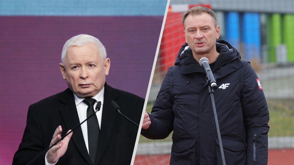 Jarosław Kaczyński i Sławomir Nitras