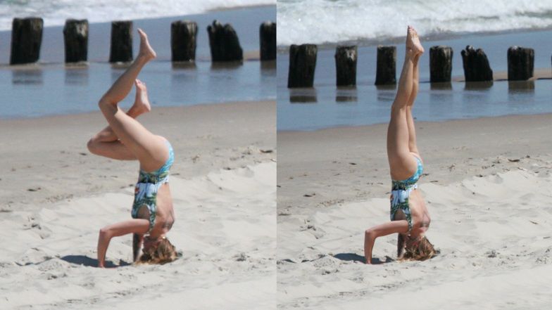 Lara Gessler i Piotr Szeląg z córką Neną