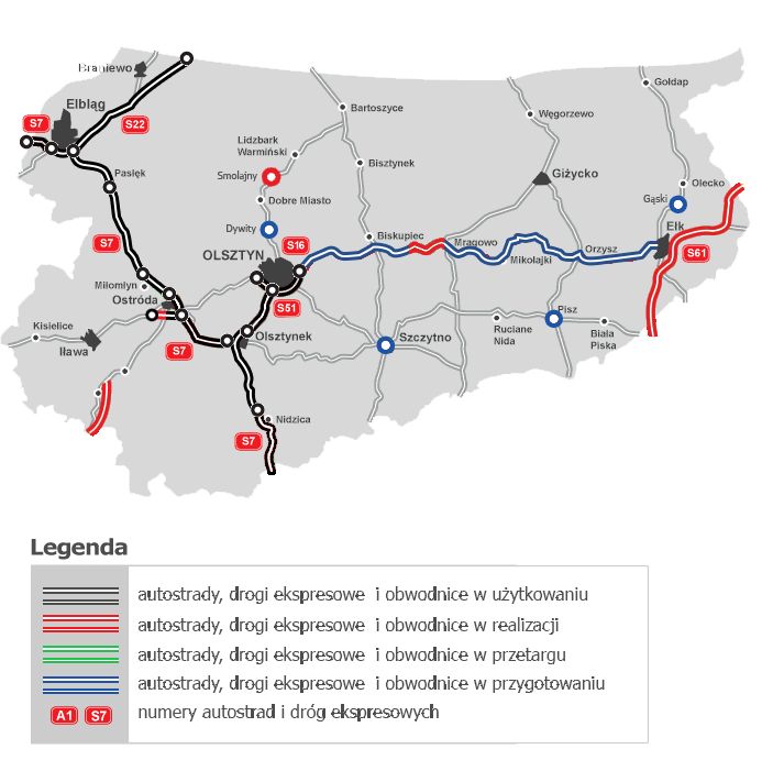 W tych miejscach prowadzane są roboty drogowe, które mogą utrudniać podróż autem 