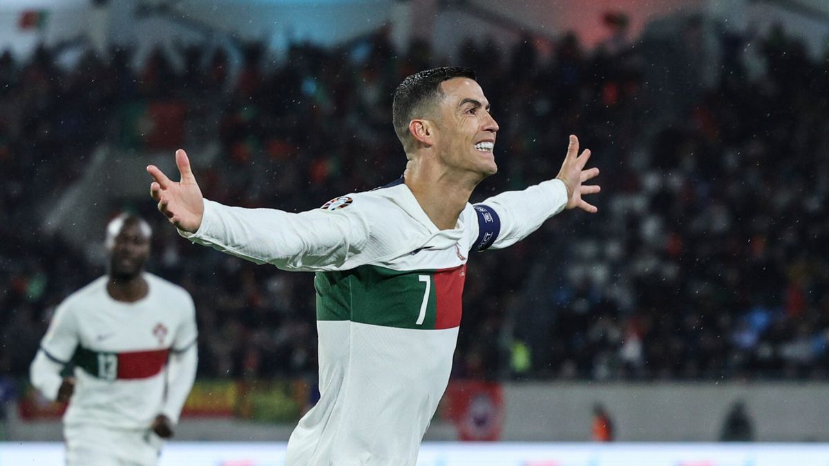 radość Cristiano Ronaldo po zdobytym golu