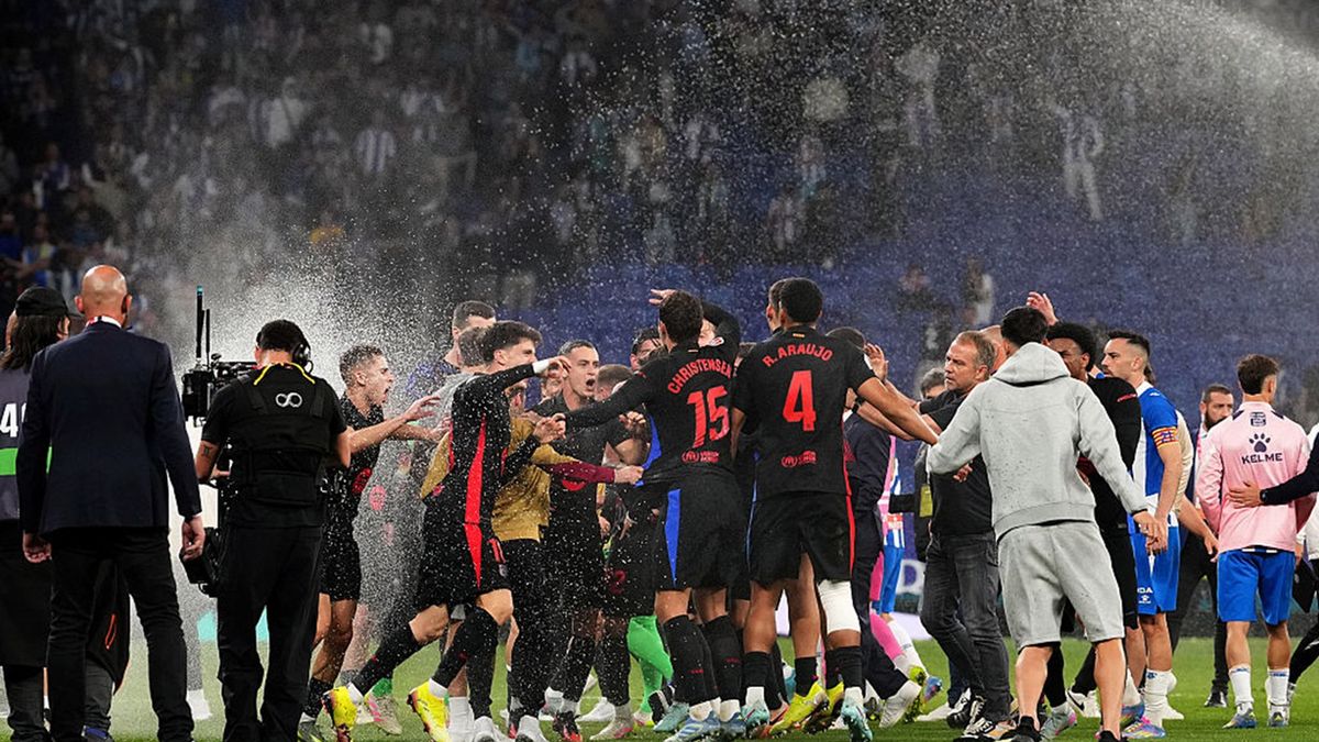 Getty Images / Alex Caparros / Na zdjęciu: awantura po meczu Espanyolu z Barceloną