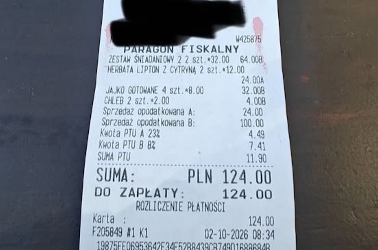 8 zł za jajko. Paragon za śniadanie w tatrzańskim schronisku
