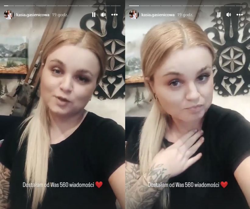 Kasia Gąsienica obecnie