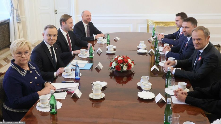 Konsultacje ws. nowego rządu w Pałacu Prezydenckim z liderami Koalicji Obywatelskiej
