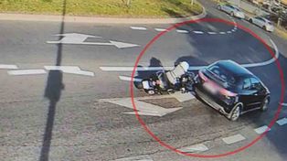 Zielona Góra: Wypadek z udziałem motocyklistki na rondzie