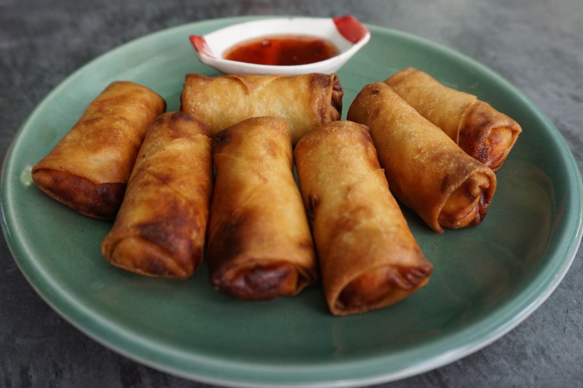 Baked spring rolls are a healthier alternative to those traditionally fried in deep fat.