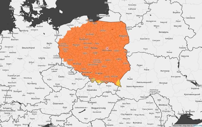 "Pomarańczowe" alerty przed upałami niemal w całej Polsce