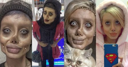 Irańska "zombie Angelina" jest nowym objawieniem Instagrama! Podobna do oryginału? (ZDJĘCIA)