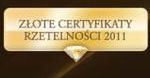 Rozdanie Złotych Certyfikatów Rzetelności