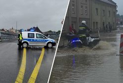 Zalane ulice w Głuchołazach. Trudna sytuacja pogodowa