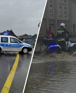 Zalane ulice w Głuchołazach. Trudna sytuacja pogodowa