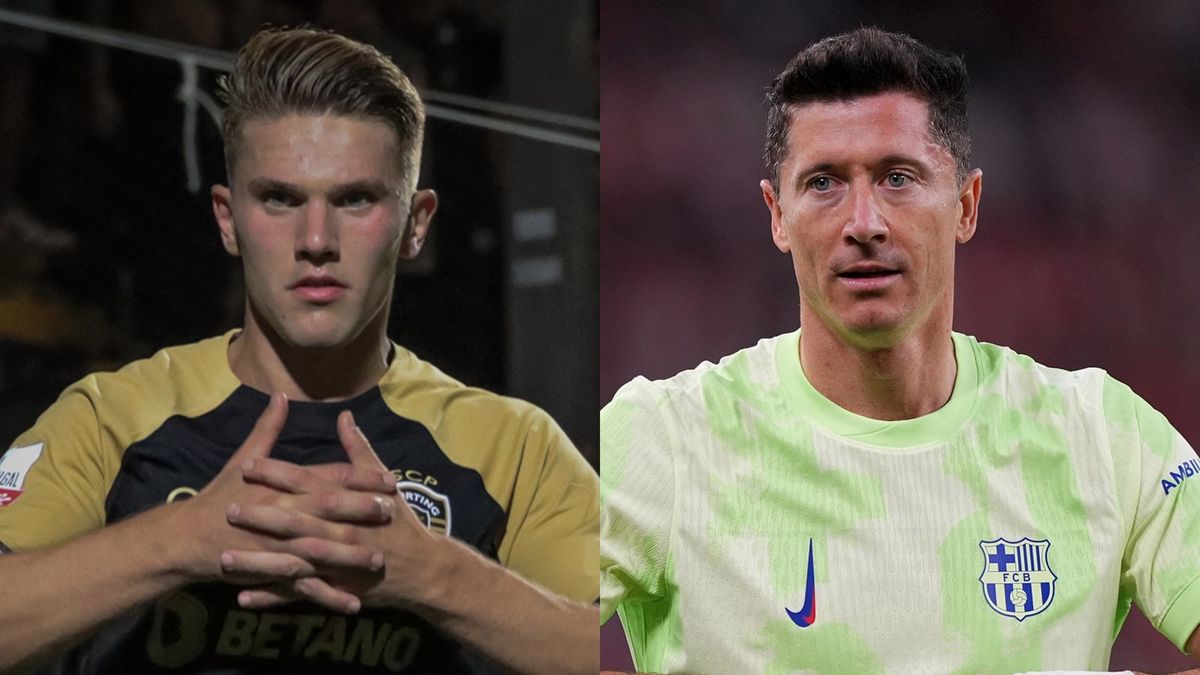 WP SportoweFakty / Kuba Duda/Juan Manuel Serrano Arce/Getty Images / Na zdjęciu: Viktor Gyokeres i Robert Lewandowski