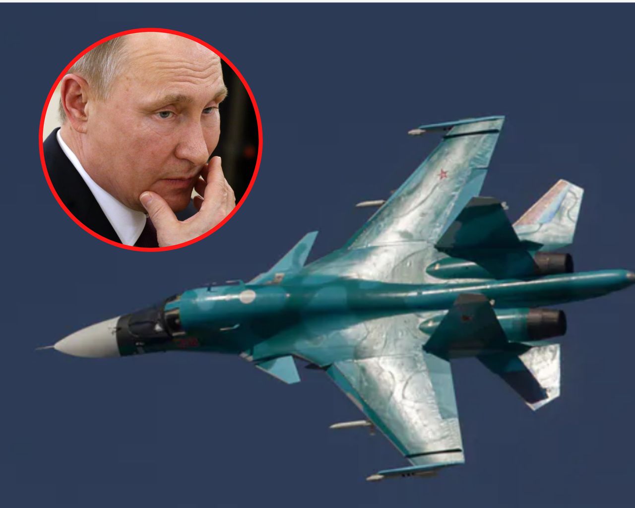 Rosyjski samolot Su-34; zdjęcie ilustracyjne