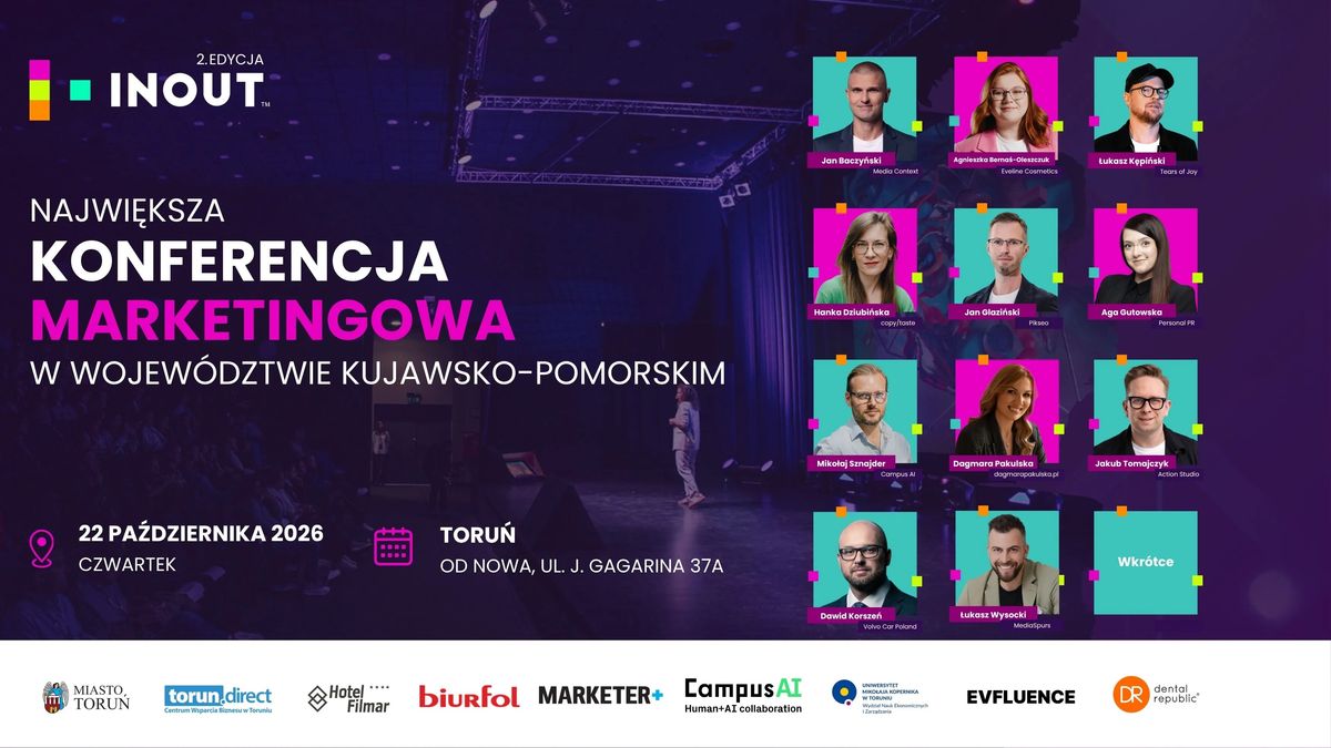 22 października odbędzie się konferencja marketingowa IN OUT™