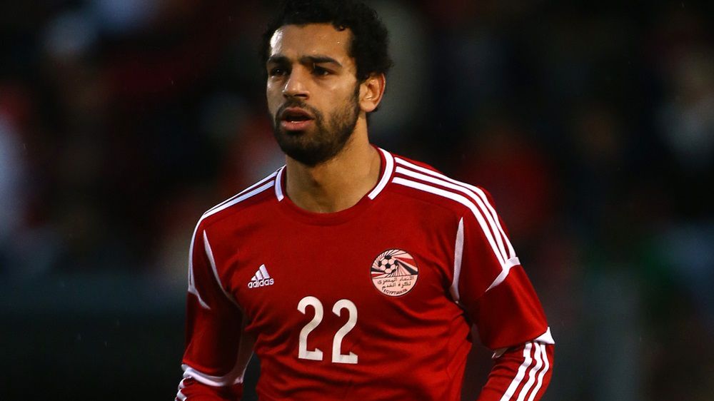 Mohamed Salah w koszulce reprezentacji Egiptu