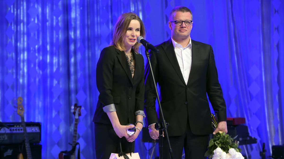 Marcin Meller z żoną Anną Dziewit