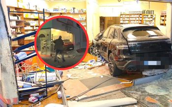 Pijana wjechała Porsche w aptekę. Jest nagranie