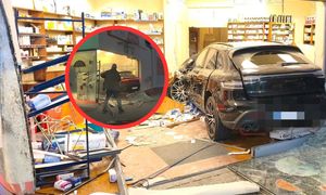 Pijana wjechała Porsche w aptekę. Jest nagranie