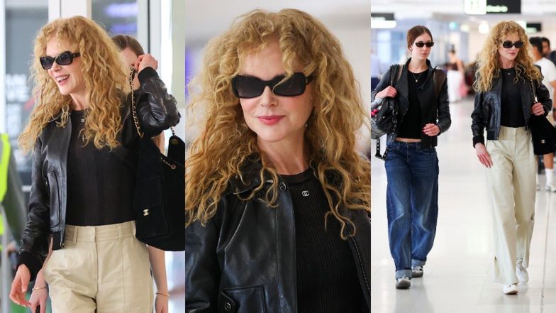 Nicole Kidman bez peruki na lotnisku