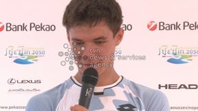 Kamil Majchrzak szybko pożegnał się z ATP Pekao Szczecin Open. "Nie byłem sobą"