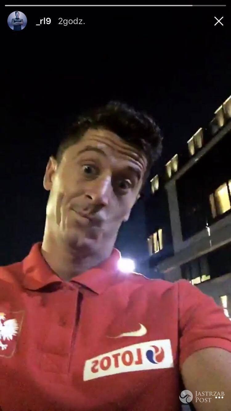 Robert Lewandowski wygłupia się na Instagramie