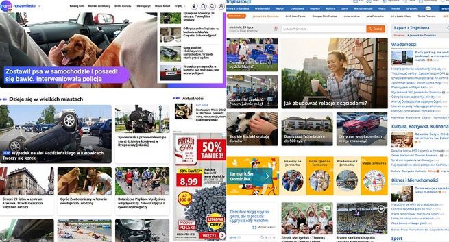 Działy regionalne TVN24.pl i Eska.pl mocno w górę Trojmiasto.pl i sekcja Onetu przyciągają najdłużej