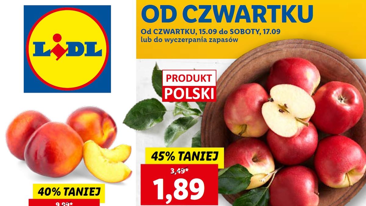 Lidl gazetka od 15.09 22 - czwartku 15 września