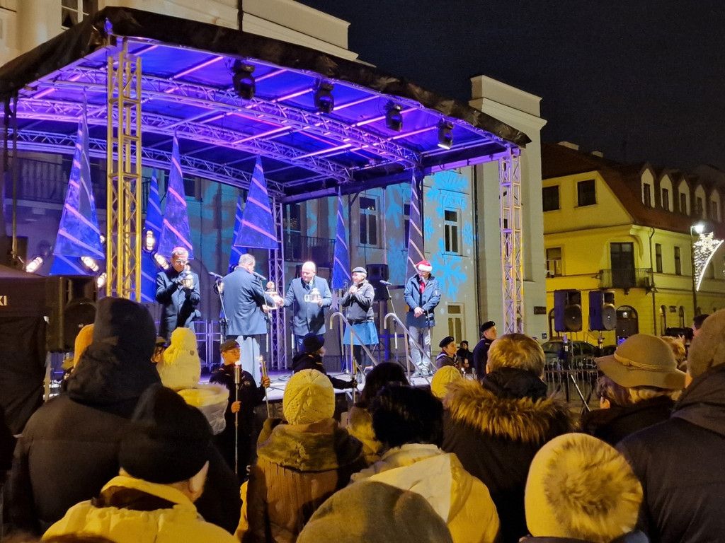 Wigilia przed płockim ratuszem
