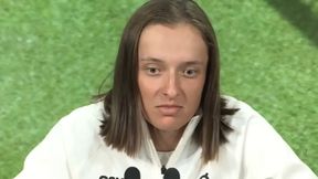 Sceny na konferencji. Świątek myślała, że się przesłyszała