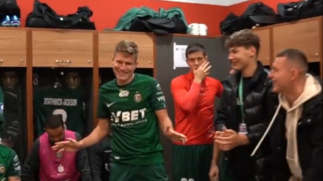 Twitter / Śląsk Wrocław / Na zdjęciu: radość piłkarzy Śląska Wrocław