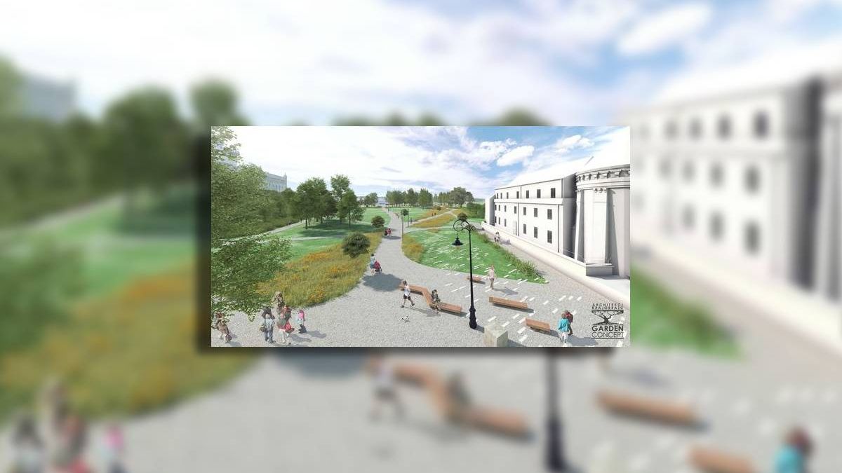 projekt, błonia pod zamkiem
