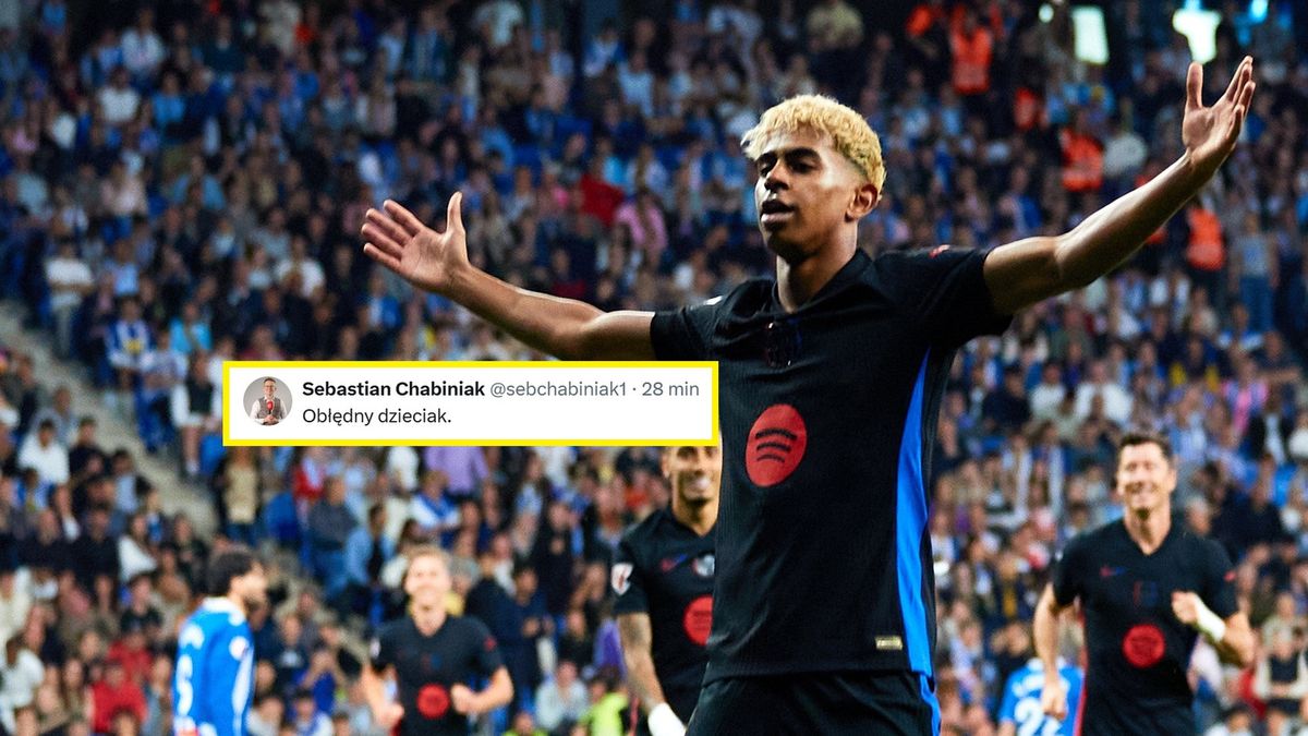 Getty Images / Omar Arnau/Quality Sport Images / Na zdjęciu: Lamine Yamal po golu w meczu z Espanyolem