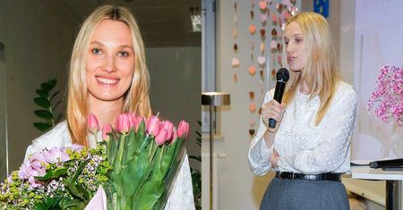 Ciężarna Joanna Ibisz promienieje na warsztatach dla przyszłych matek (ZDJĘCIA)