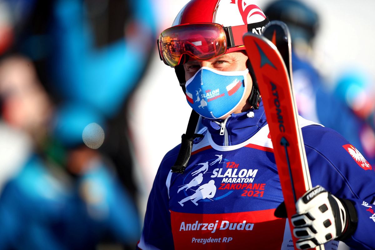 Prezydent Andrzej Duda na zawodach narciarskich. Zapowiadane protesty