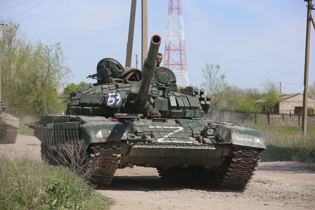 Rosyjskie czołgi na ukraińskim froncie 