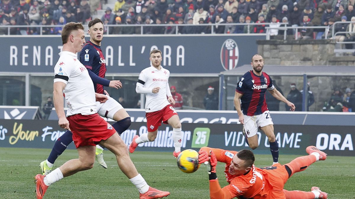 PAP/EPA / Serena Campanini / Mecz Serie A: Bologna FC - ACF Fiorentina