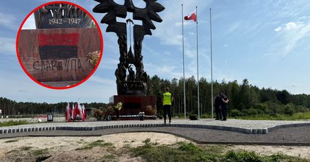 Pomnik "Rzeź Wołyńska” zdewastowany. Policja szuka sprawcy
