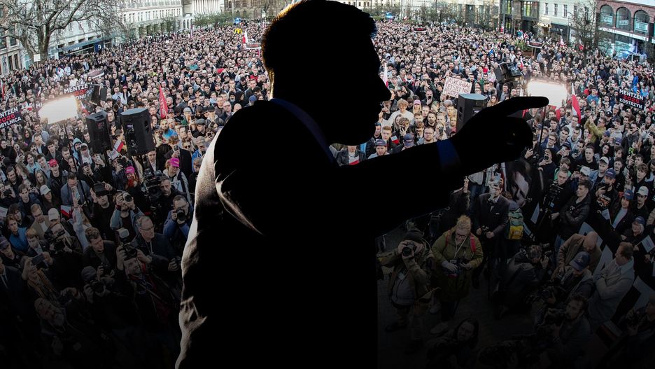Sławomir Mentzen na spotkaniu w Poznaniu